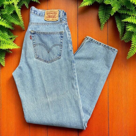 Levi's 560 Vintage Y2K Comfort Loose Fit Denim Blue Jeans Men's Size 32W x 33L